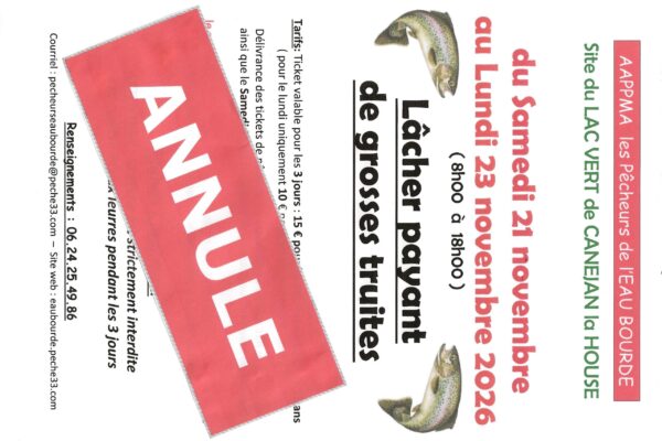 annulation Lâcher payant